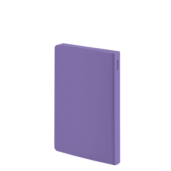 Nuuna, Notebook, Graphic S, Give me your heartlex cover from smooth bonded leather minidots pages, lila-schwarz
